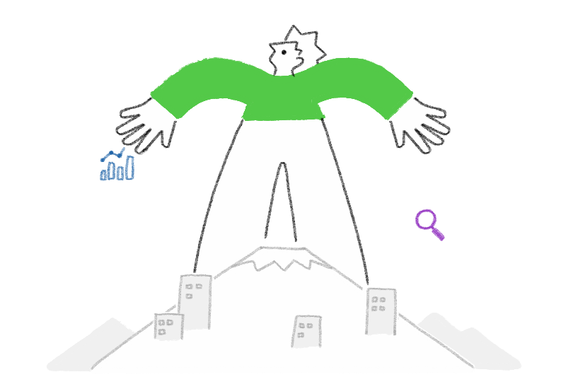 ブランディングをイメージしたイラスト