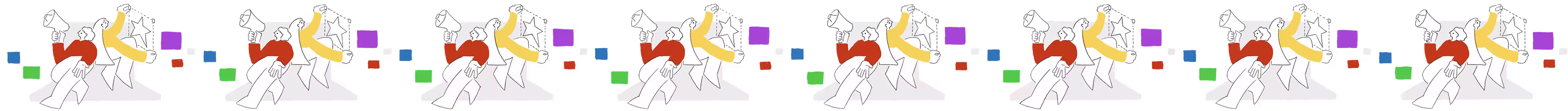オウンドメディア制作をイメージしたイラスト
