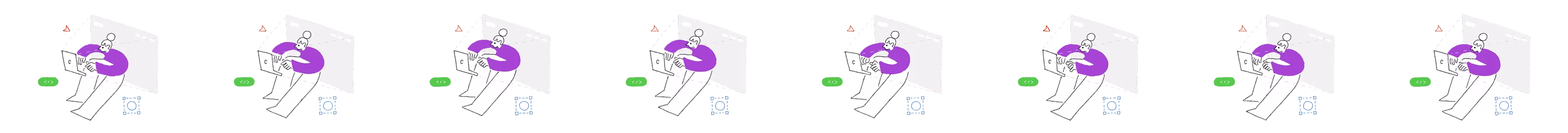 Web制作をイメージしたイラスト