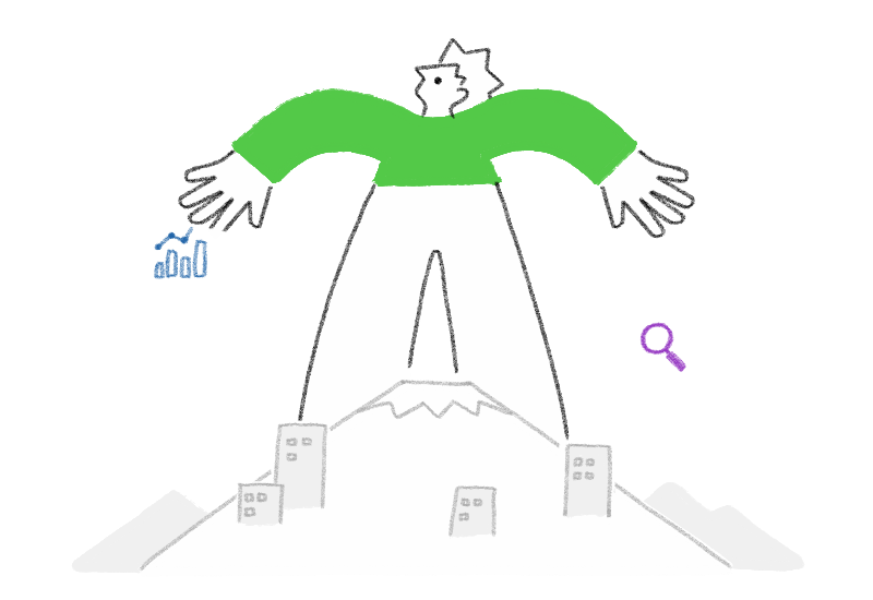ブランディングをイメージしたイラスト