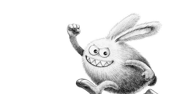 クーシーのキャラクターがビジョンを説明しているイラスト