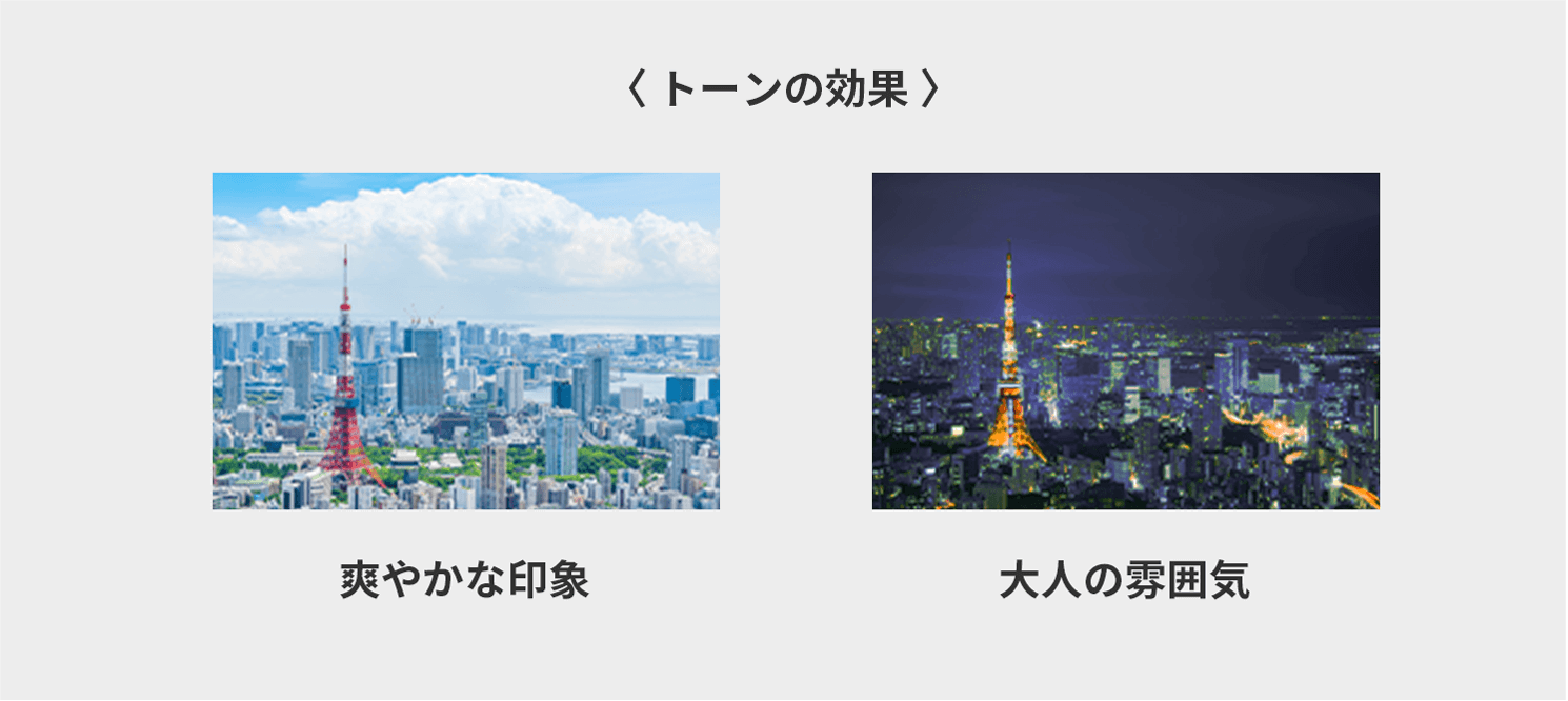トーンの効果