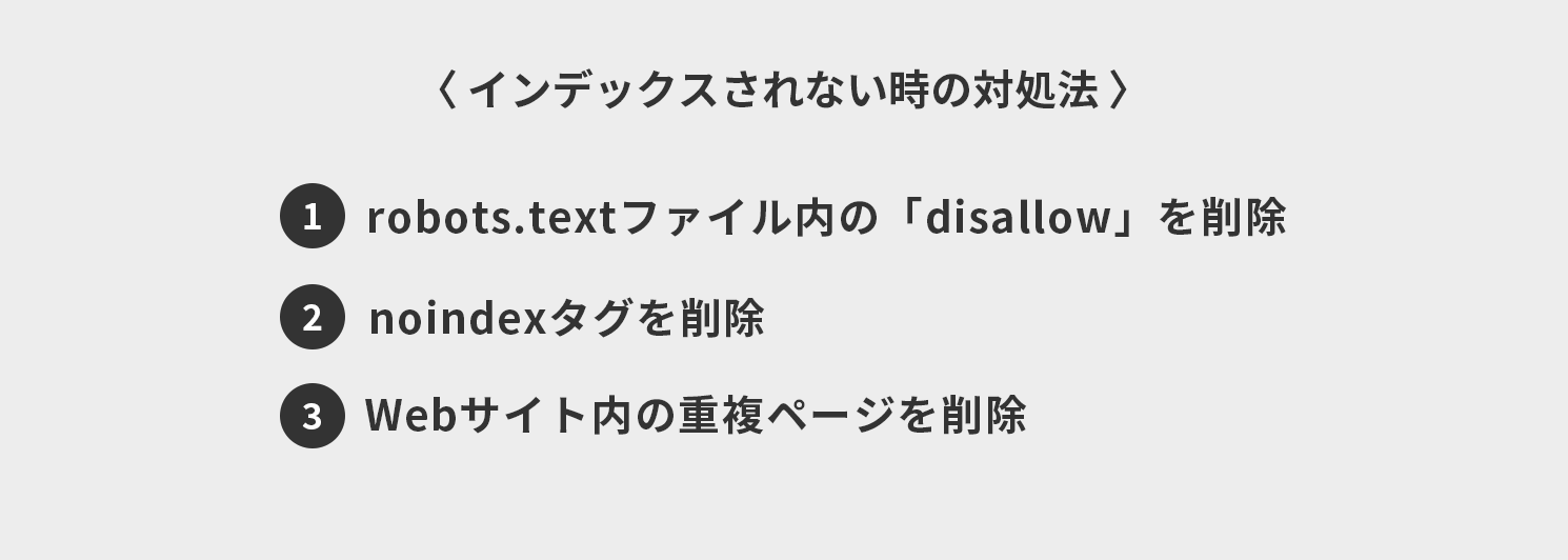 インデックスされない時の対処法
