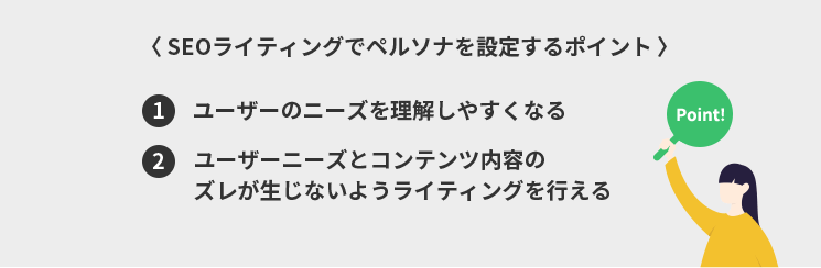 SEOライティングでペルソナを設定するポイント