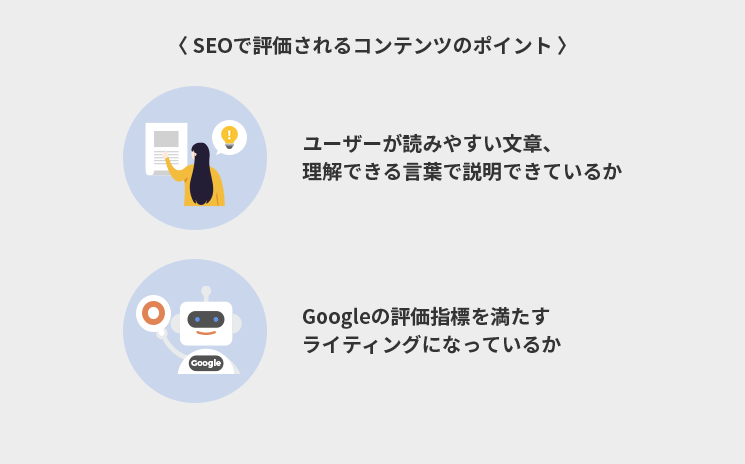 SEOで評価されるコンテンツのポイント