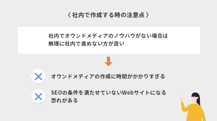 社内で作成する時の注意点
