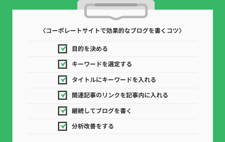 効果的なブログを書くためのコツ6点