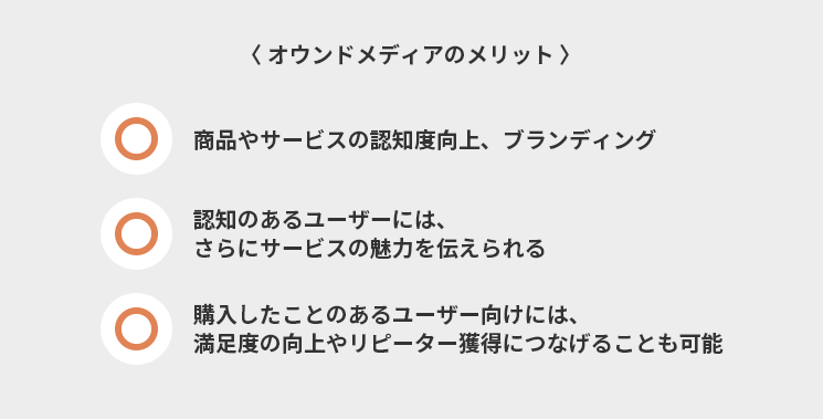 オウンドメディアのメリット