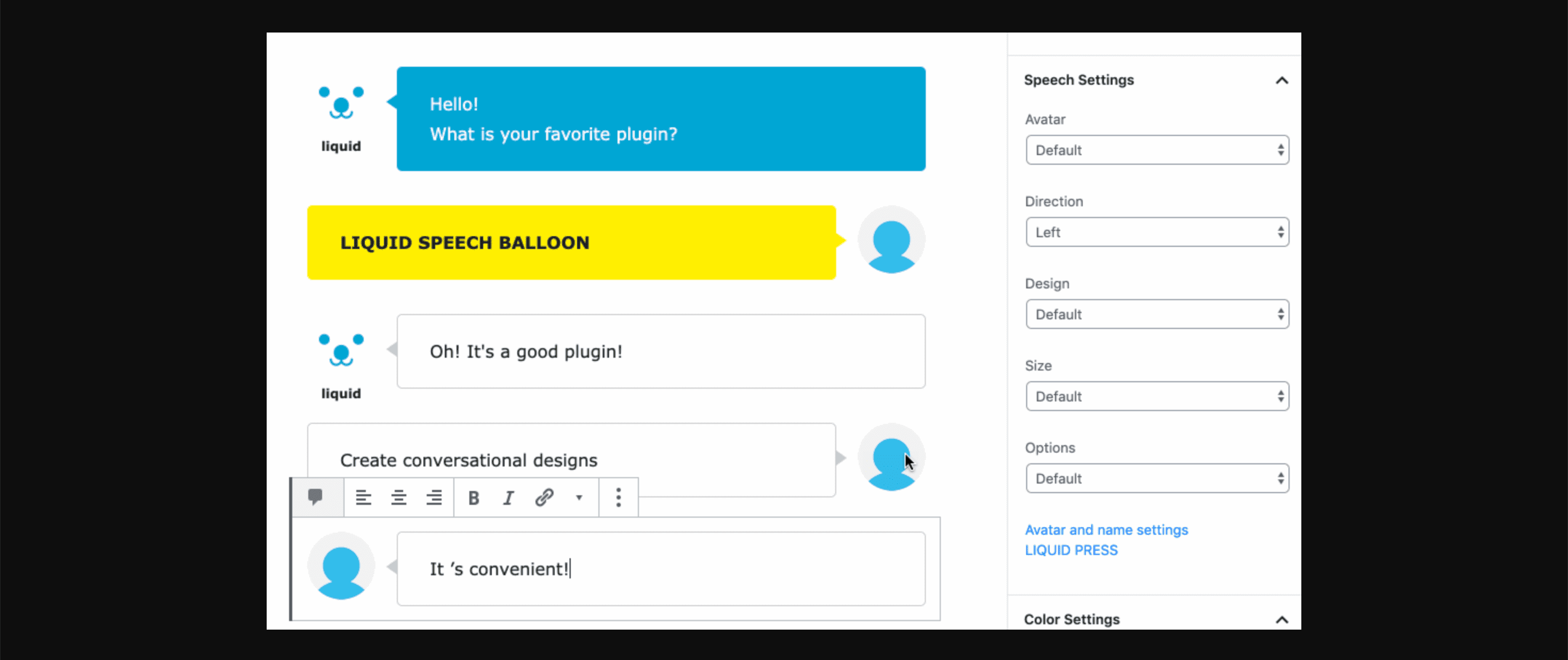 LIQUID SPEECH BALLOON