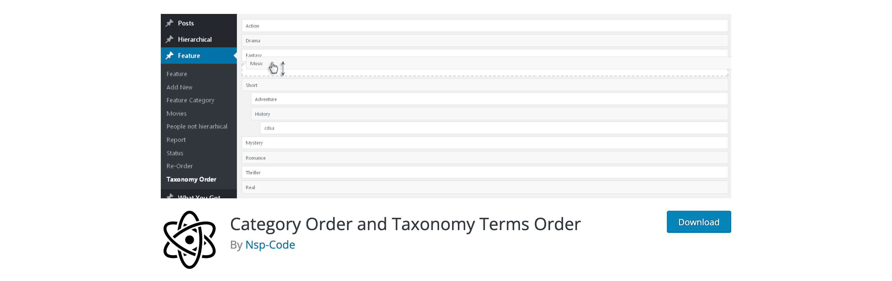 Category Order and Taxonomy Terms Order