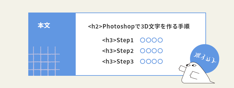 見出しを使った本文の構成例
