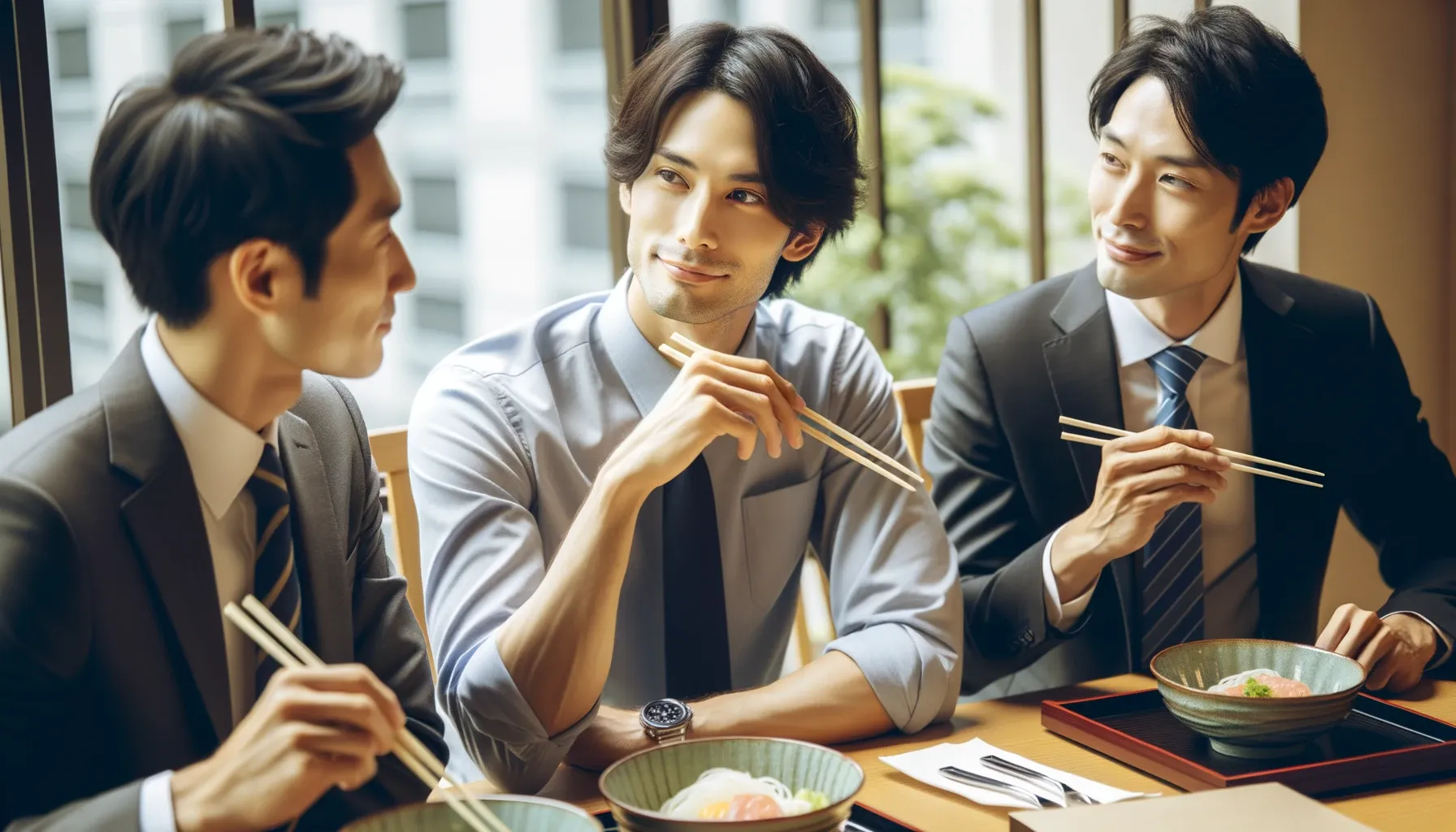 プロンプトで修正した食事シーンの画像