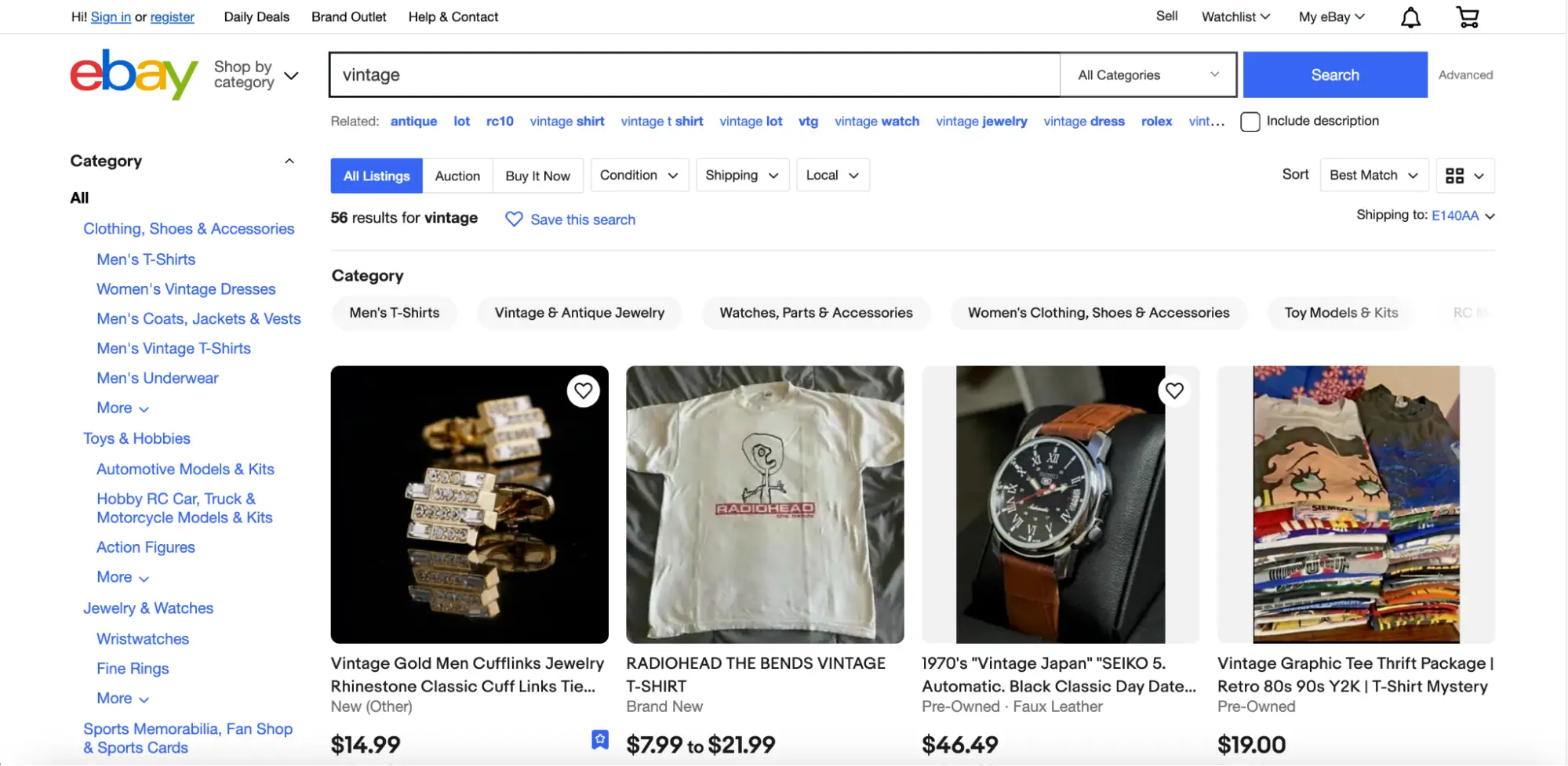 アメリカ：eBay
