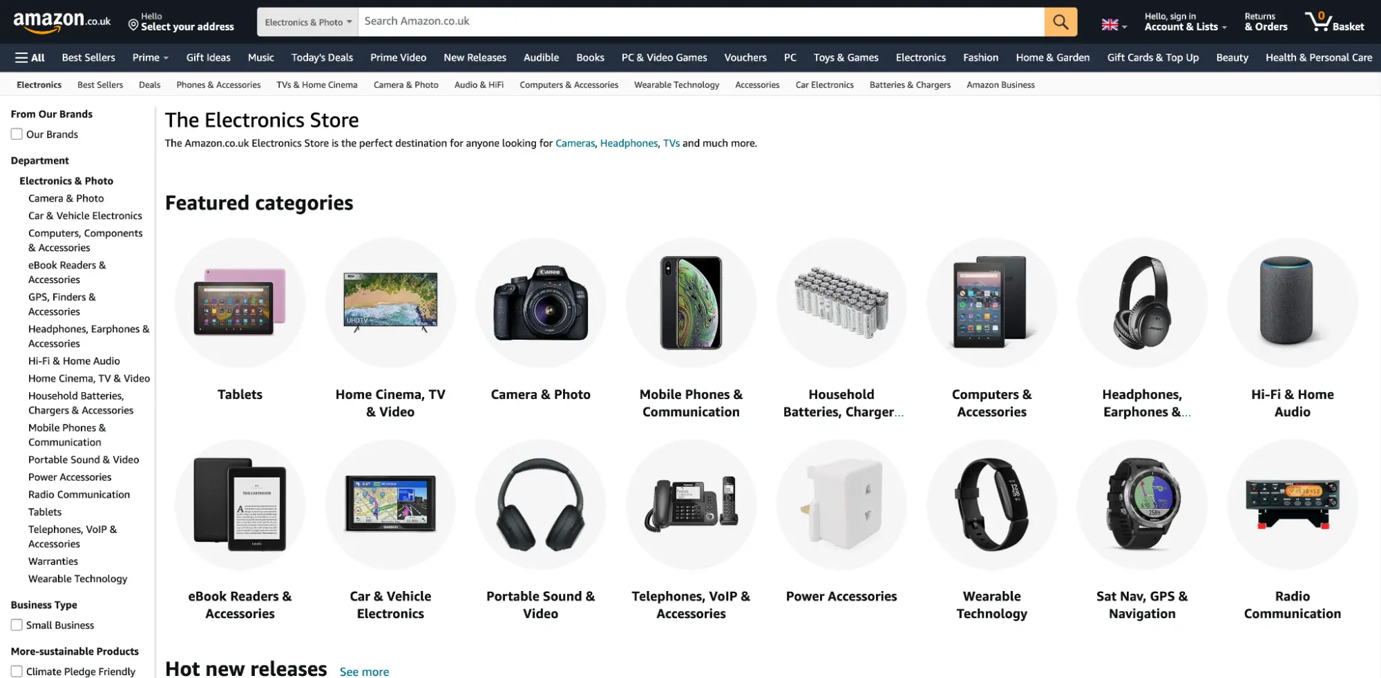 イギリス：Amazon.com