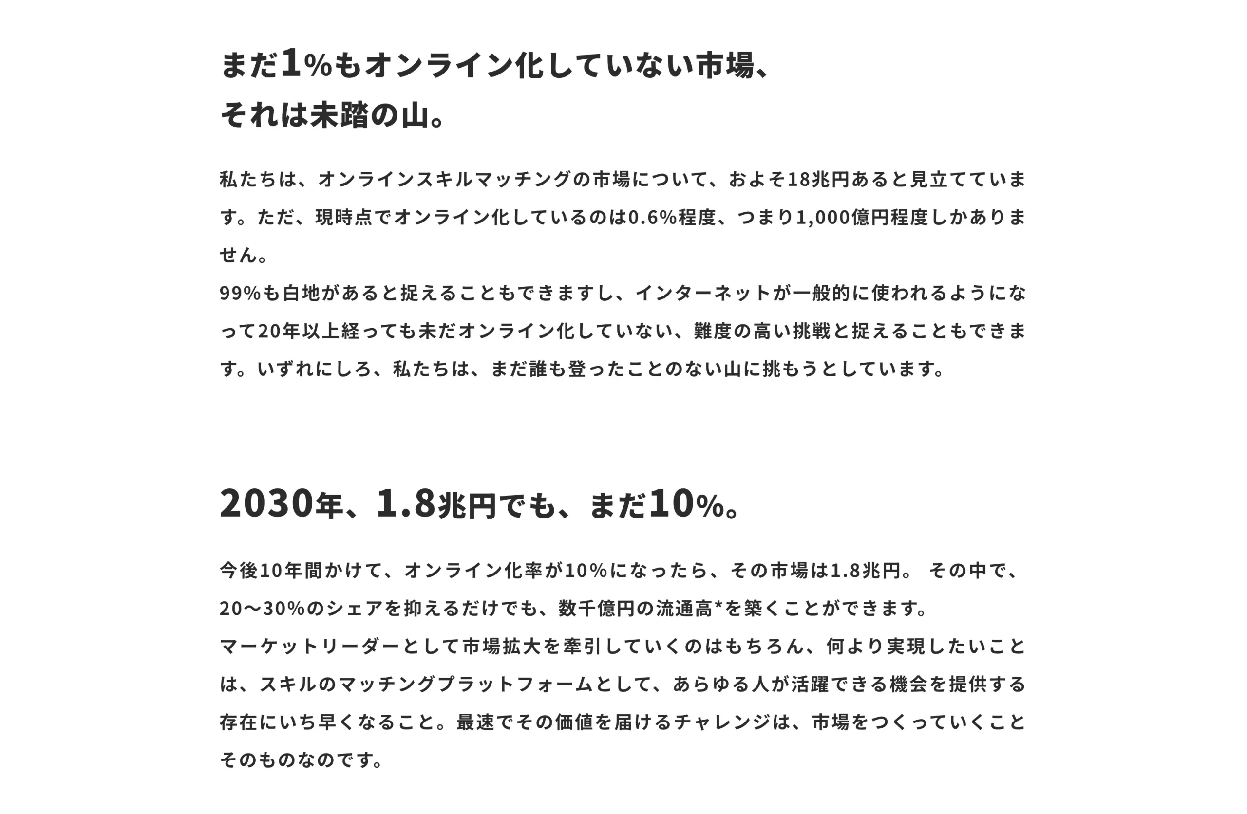 株式会社ココナラ、メッセージ性の強い採用サイト
