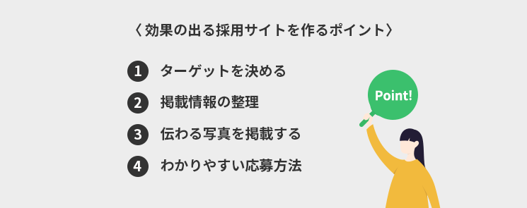 効果の出る採用サイトを作るポイント