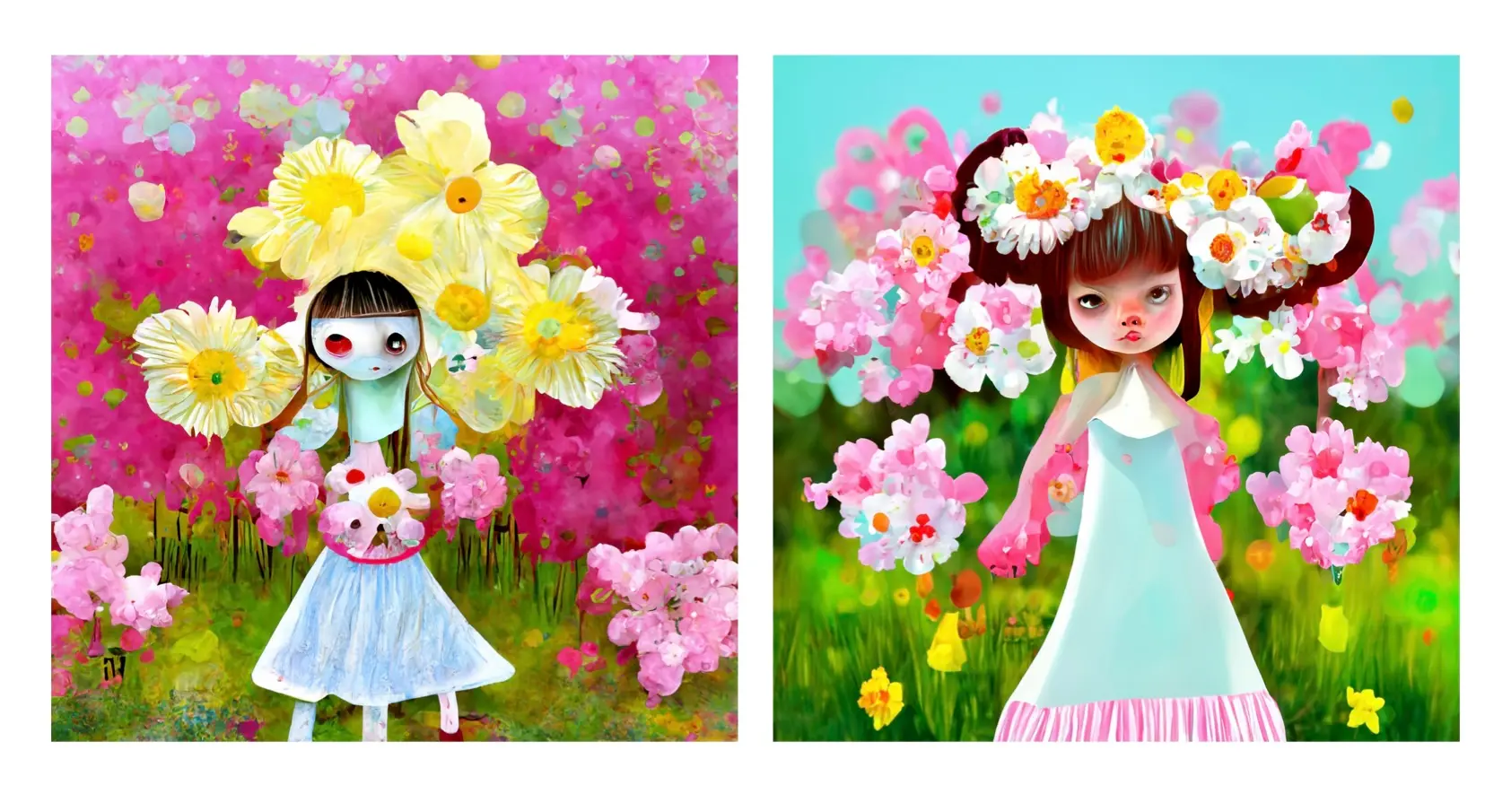 「springflower girl kawaii」